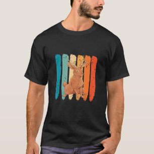 Cryptid Rabbit Retro Jackalope Cryptozoology Jackr T-Shirt