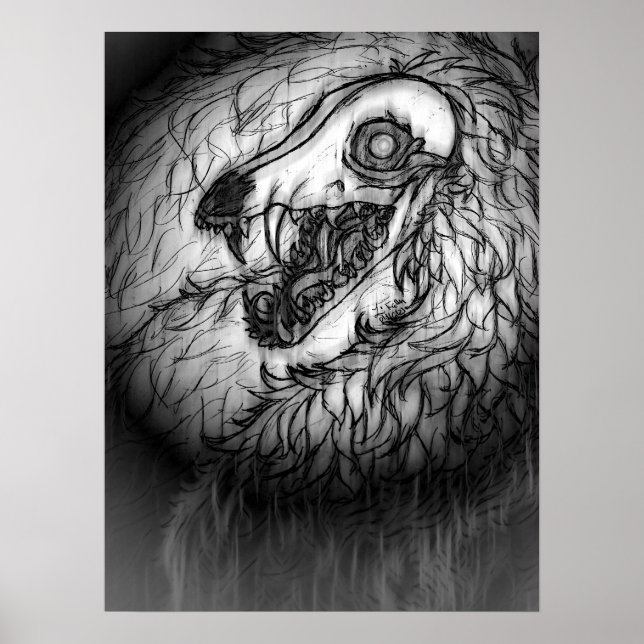 Cryptid: Snow Wasset Sketch  Poster (Vorne)