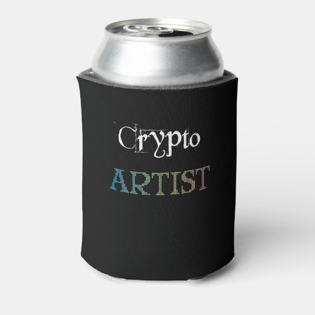 Crypto Artist Dark Dosenkühler (Kanne Rückseite)