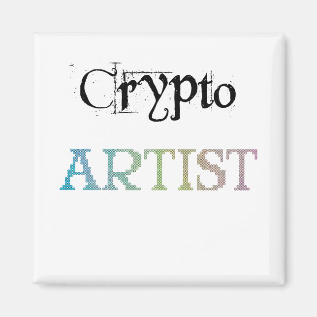 Crypto Artist Light Magnet (Vorne)
