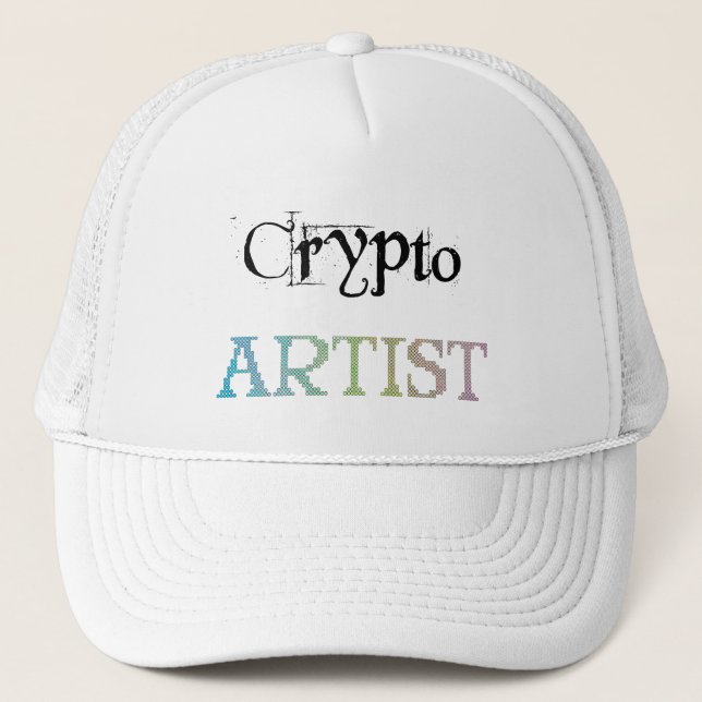 Crypto Artist Light Truckerkappe (Vorderseite)