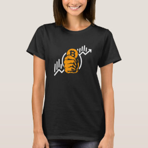 Crypto Bitcoin-Coin Rise Symbol Blockchain Invest T-Shirt