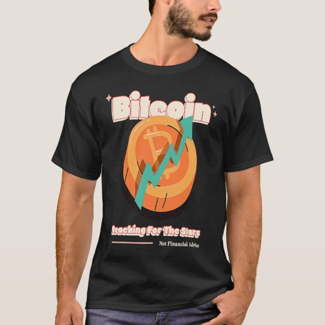 Crypto Bitcoin Not Financial Advice Blockchain Fan T-Shirt (Vorderseite)