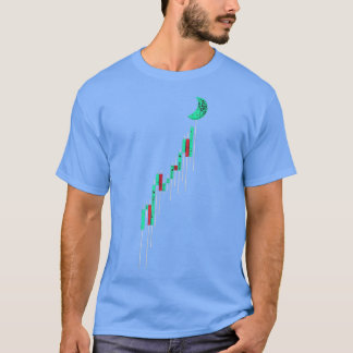 Crypto-Börse mit Vintager Aktie bis zum Mondpul T-Shirt