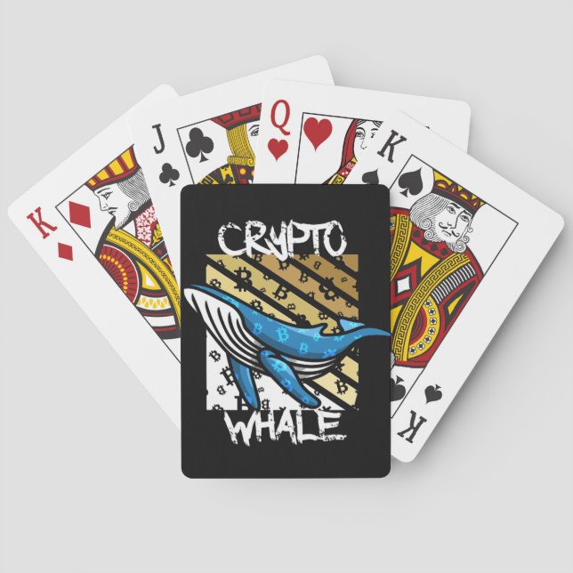Crypto Btc Whale - Kryptomünze Spielkarten (Rückseite)