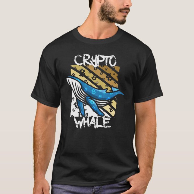 Crypto Btc Whale - Kryptomünze T-Shirt (Vorderseite)