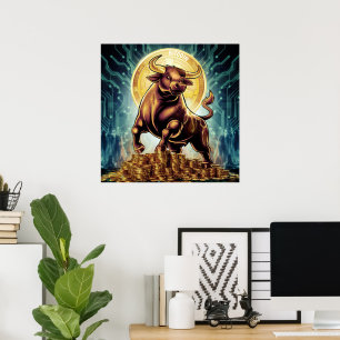 Crypto Bull Poster