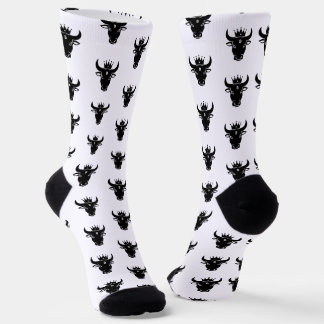 Crypto Bull White Socken