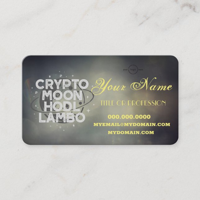 Crypto Business Card Visitenkarte (Vorderseite)