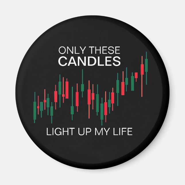 Crypto Candlesticks Personalisiert Magnet (Vorne)