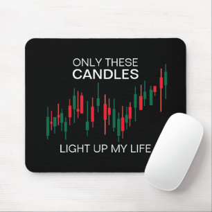 Crypto Candlesticks Personalisiert Mousepad