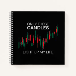 Crypto Candlesticks Personalisiert Notizbuch