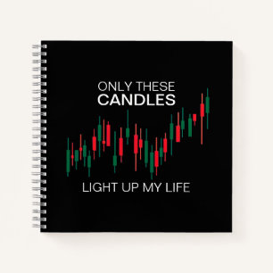 Crypto Candlesticks Personalisiert Notizbuch
