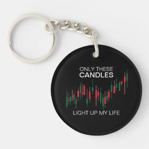 Crypto Candlesticks Personalisiert Schlüsselanhänger