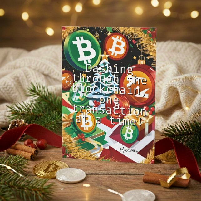 Crypto Cheer feiert die Urlaubssaison Feiertagskarte (Holiday Card)