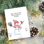 Crypto Christmas Snowman Card<br><div class="desc">Feiern Sie den Urlaub in Krypto mit unserer Weihnachtsschneemarke! Diese festliche Karte verbindet die Freude an Weihnachten mit der Spannung der Kryptowelt. Es ist der perfekte Weg,  um den Kryptofreunden,  den technisch versierten Freunden oder allen,  die eine einzigartige und moderne Drehung auf traditionellen Grüßen schätzen,  herzliche Urlaubswünsche zu senden.</div>