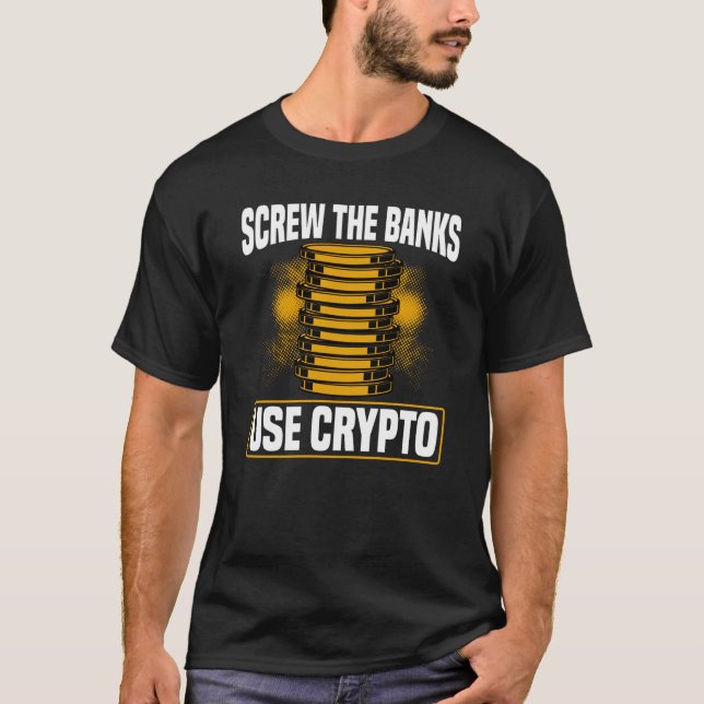 Crypto Cryptocurrency Blockchain Trader Finance  5 T-Shirt (Vorderseite)