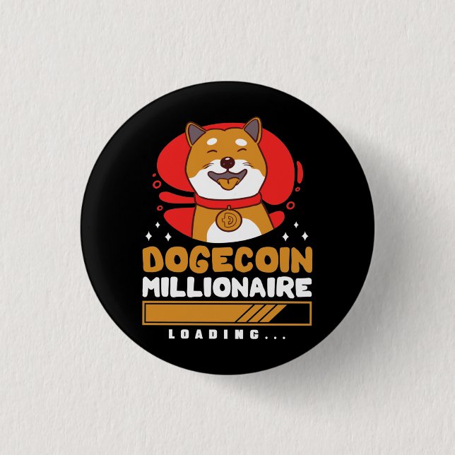Crypto DogeCoin Millionaire Loading Button (Vorderseite)