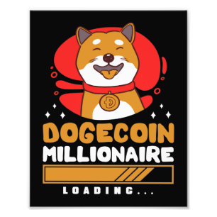 Crypto DogeCoin Millionaire Loading Fotodruck