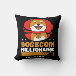 Crypto DogeCoin Millionaire Loading Kissen