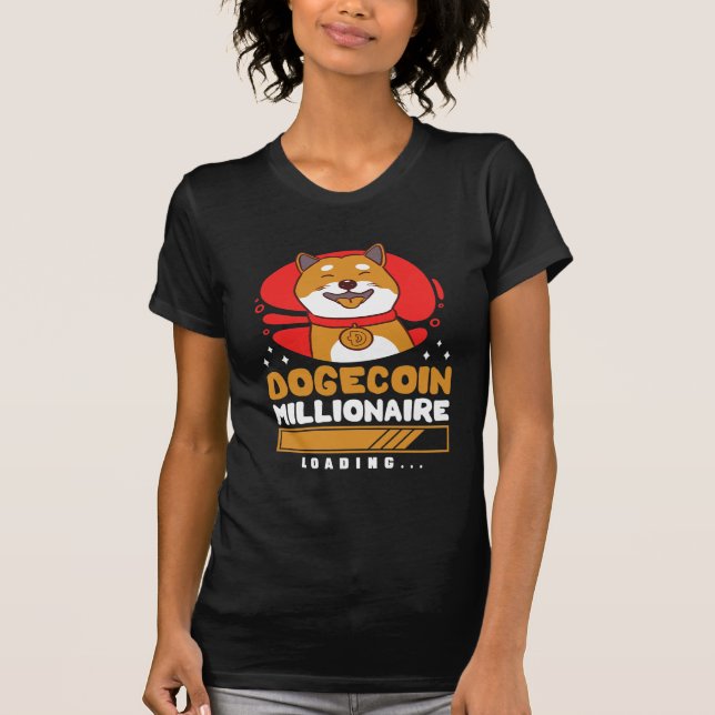 Crypto DogeCoin Millionaire Loading T-Shirt (Vorderseite)