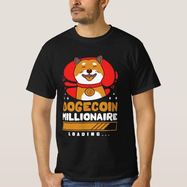 Crypto DogeCoin Millionaire Loading T-Shirt (Vorderseite)