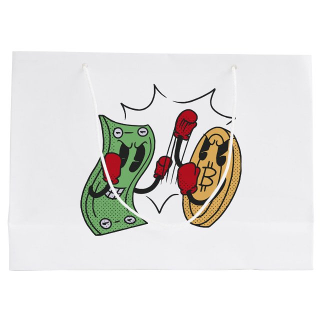 Crypto Fight Club Große Geschenktüte (Rückseite)
