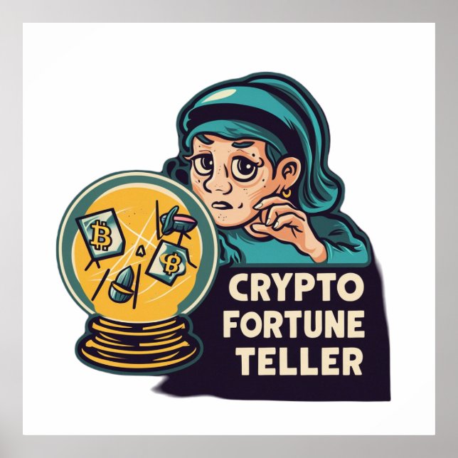 Crypto Fortune Teller Poster (Vorne)