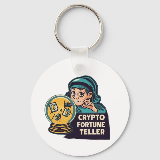 Crypto Fortune Teller Schlüsselanhänger (Vorderseite)