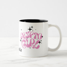 Crypto Girl-Tasse Zweifarbige Tasse
