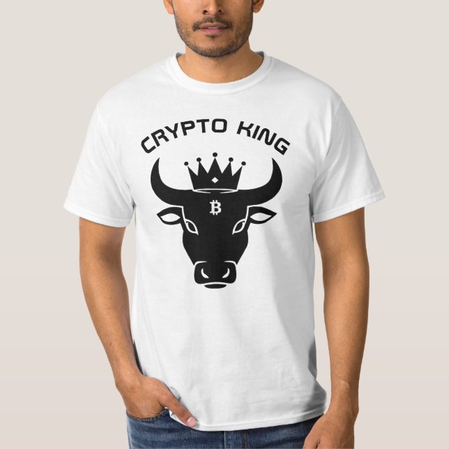 Crypto King Personalisiert White T-Shirt (Vorderseite)