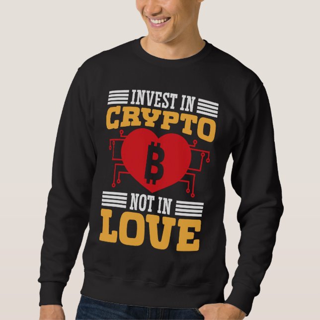 Crypto Lover Cryptocurrency Blockchain Trader Fina Sweatshirt (Vorderseite)