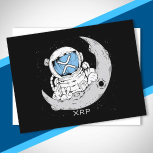 Crypto Meme XRP Kryptowährung Niedlich Astronaut M Postkarte
