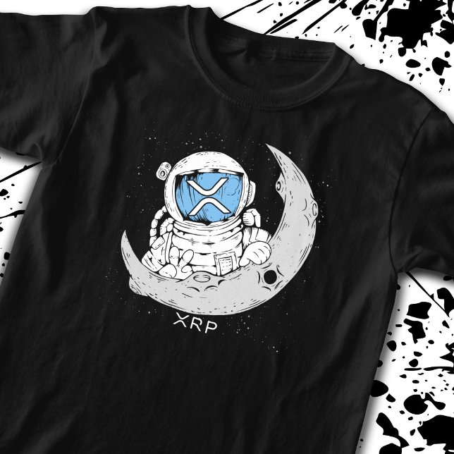 Crypto Meme XRP Kryptowährung Niedlich Astronaut M T-Shirt (Von Creator hochgeladen)