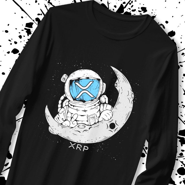 Crypto Meme XRP Kryptowährung Niedlich Astronaut M T-Shirt (Von Creator hochgeladen)