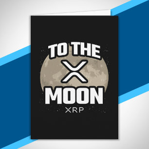 Crypto Meme - XRP to the Moon - XRP Kryptowährung Karte