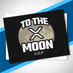 Crypto Meme - XRP to the Moon - XRP Kryptowährung Postkarte