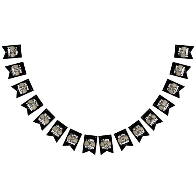 Crypto Meme - XRP to the Moon - XRP Kryptowährung Wimpelkette (Alle)