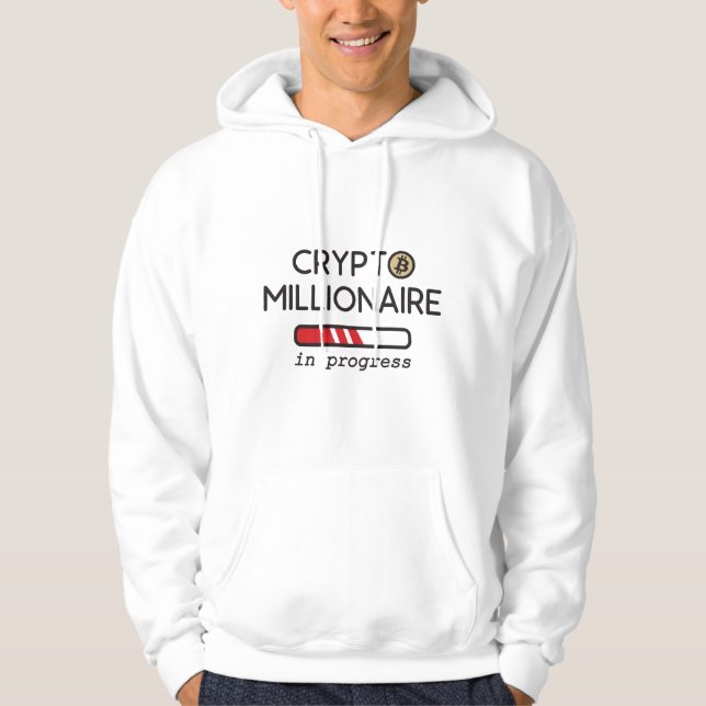 Crypto Millionaire im Gange Hoodie (Vorderseite)