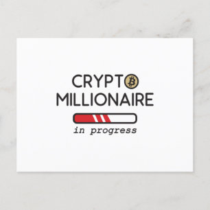 Crypto Millionaire im Gange Postkarte