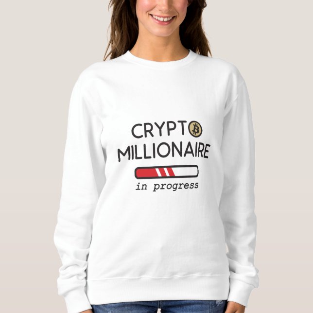 Crypto Millionaire im Gange Sweatshirt (Vorderseite)