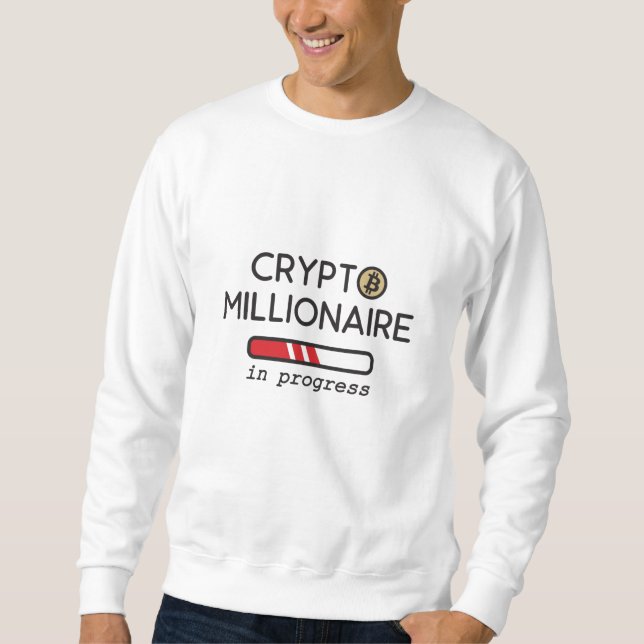 Crypto Millionaire im Gange Sweatshirt (Vorderseite)