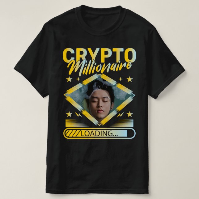 CRYPTO MILLIONAIRE LADEN CUSTOM-FOTO T-Shirt (Design vorne)