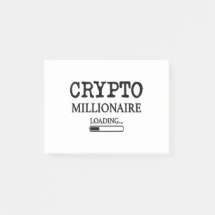 Crypto Millionaire-Ladung Post-it Klebezettel
