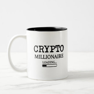 Crypto Millionaire-Ladung Zweifarbige Tasse