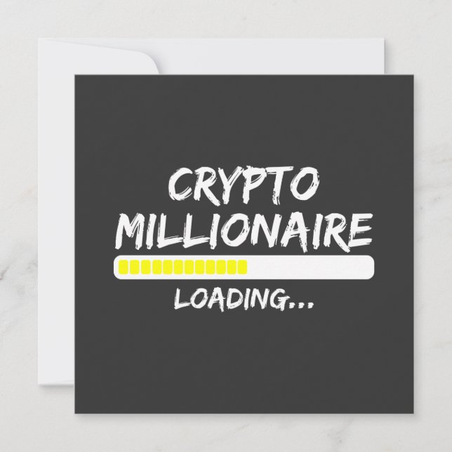 Crypto Millionaire Loading Bitcoin Karte (Vorderseite)