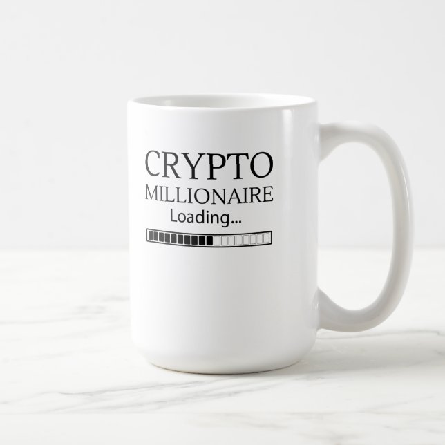 Crypto Millionaire Loading bitte warten Kaffeetasse (Rechts)