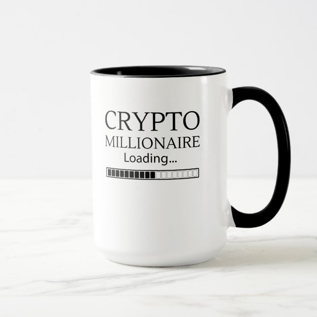 Crypto Millionaire Loading bitte warten Tasse (Rechts)