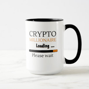 Crypto Millionaire Loading lustiges Trading nft Tasse