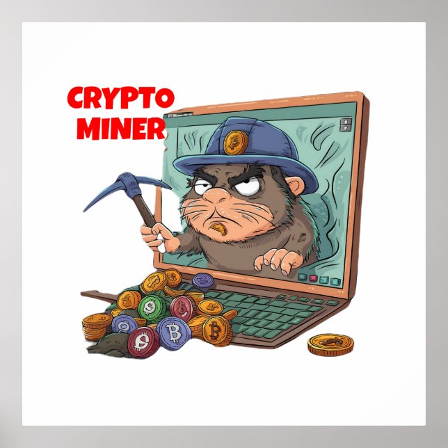 Crypto Miner Poster (Vorne)